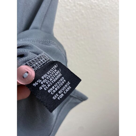 TRAVIS MATHEW Polo SHIRT MENS MEDIUM GRAY Pink Golf Performance Athleisure - Picture 9 of 11